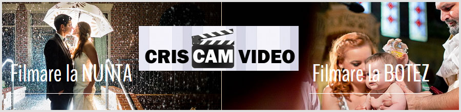 CRISCAMVIDEO filmari video profesionale, pentru momente de neuitat Suceava Logo