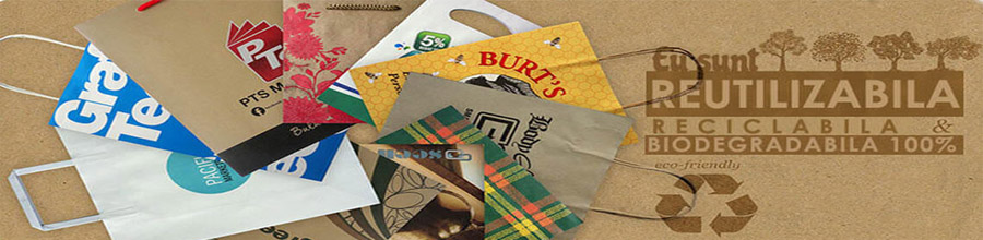 Eco Packaging Pungi, sacose din hartie Kraft Logo
