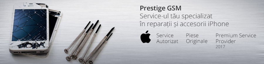 Prestige GSM - reparatii specializate Apple-iPhone Bucuresti Logo