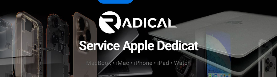 Radical Solutions - Reparatii Apple, iPhone, iPad, Watch Logo