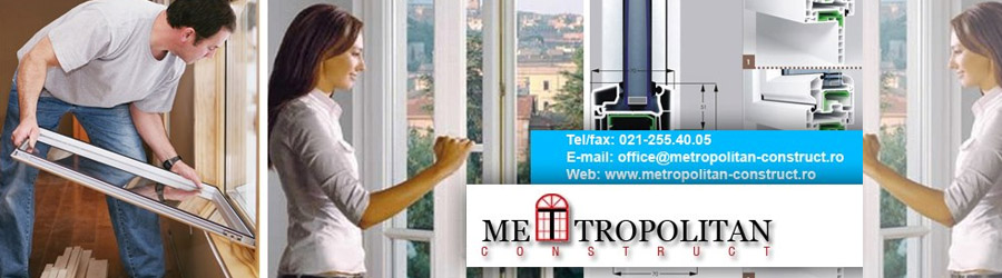 Metropolitan Construct - Tamplarie din PVC cu geam termopan, Bucuresti Logo