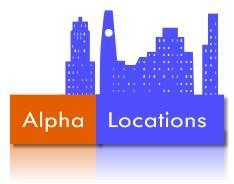ALPHA LOCATIONS Logo