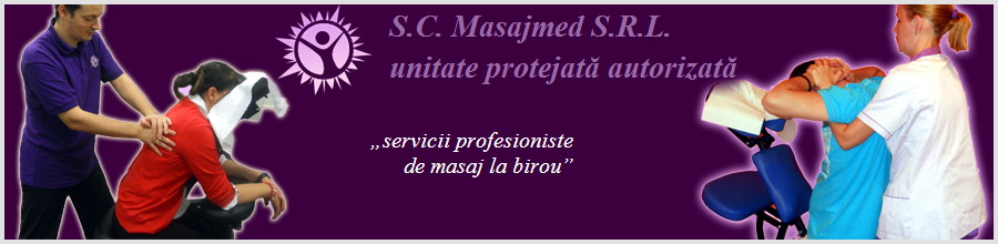 Masajmed, masaj la birou Bucuresti Logo